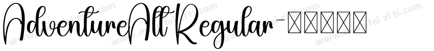 AdventureAlt Regular字体转换
